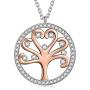 QIANSE Mothers Day Necklaces Gifts Tree of Life Women Girls Pendant Necklaces Cubic Zircon Crystals Gifts Hypoallergenic Gifts for Her, Gifts for Her