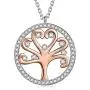 QIANSE Mothers Day Necklaces Gifts Tree of Life Women Girls Pendant Necklaces Cubic Zircon Crystals Gifts Hypoallergenic Gifts for Her, Gifts for Her