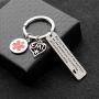 BAUNA EMT Gift EMT Emergency Medical Technician Keychain You Make a Difference Appreciation Gifts for Emt Student Paramedic Emergency Responder Jewelry