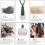 zeqingjw Microphone Cremation Jewelry for Ashes Urn Pendant Necklace with Crystal Stainless Steel Keepsake Memorial Ash Jewelry zeqingjw Microphone Cremation Jewelry for Ashes Urn Pendant Necklace with Crystal Stainless Steel Keepsake Memorial Ash Jewelry