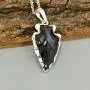 Paialco Natural Crystal Gemstone Rock Healing Crystal Arrow Shape Pendant Necklace Paialco Natural Crystal Gemstone Rock Healing Crystal Arrow Shape Pendant Necklace