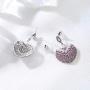 mecresh Flower Teardrop Bridal Wedding Dangle CZ Earrings in Silver/Gold Tone for Women Girl Bride Gift …