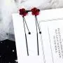 Red Green Poppy Flower Black Long Line Bar Tassel Earrings for Women Charm Stud Drop Earring Jewelry Red Green Poppy Flower Black Long Line Bar Tassel Earrings for Women Charm Stud Drop Earring Jewelry