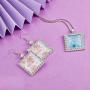 36 Pieces Pendant Trays Set, Including 18 Pieces Rhinestone Bezel Pendant Trays Square Shape Pendants with 18 Pieces Glass Square Cabochons for DIY Jewelry Pendant, Silver