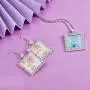 36 Pieces Pendant Trays Set, Including 18 Pieces Rhinestone Bezel Pendant Trays Square Shape Pendants with 18 Pieces Glass Square Cabochons for DIY Jewelry Pendant, Silver