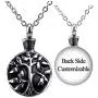 Fanery Sue Personalized Custom Tree of Life Cremation Urn Necklace for Ashes Memorial Stainless Steel Pendant