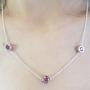 Dazzlingrock Collection 1.00 Carat (ctw) Ladies Necklace 1 CT, Sterling Silver