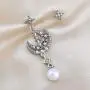 ABJFJE Asymmetrical Star Moon Dangle Earring Bohemian Sparkle Crystal Design Drop Dangling Earrings for Women Girl Fashion Jewelry
