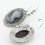 Soul Statement Womens Coin Earrings Vintage Gray and Silver Dangles Soul Statement Womens Coin Earrings Vintage Gray and Silver Dangles