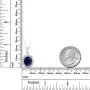 Gem Stone King 925 Sterling Silver Blue Sapphire Womens Gemstone Pendant Necklace, 5.40 Ctw Oval with 18 Inch Silver Chain Gem Stone King 925 Sterling Silver Blue Sapphire Womens Gemstone Pendant Necklace, 5.40 Ctw Oval with 18 Inch Silver Chain