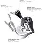 Cupimatch 2-Piece Stainless Steel Couple Necklace Rhinestone I Love You Heart Puzzle Matching Pendant with Chain Cupimatch 2-Piece Stainless Steel Couple Necklace Rhinestone I Love You Heart Puzzle Matching Pendant with Chain