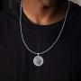 PDTJMTG Wolf Necklace Sterling Silver Viking Jewelry, 20”+2”