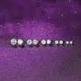 5 sizes Stainless Steel Stud Earrings Spectacular Cubic Zirconia Set in Hypoallergenic for Men, Women, Boys and Girls, Stones are 3, 4, 5, 6 and 7mm 5 sizes Stainless Steel Stud Earrings Spectacular Cubic Zirconia Set in Hypoallergenic for Men, Women, Boys and Girls, Stones are 3, 4, 5, 6 and 7mm