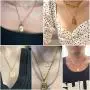 Harlermoon Initial Pendant Necklace A-Z 26 Capital Letters Monogram Name Necklace Box Chain Jewelry for Men Women Harlermoon Initial Pendant Necklace A-Z 26 Capital Letters Monogram Name Necklace Box Chain Jewelry for Men Women