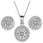 Majesto Round Jewelry Set for Women Bridesmaid Jewelry Sets Necklace and Earring Sets Costume Jewelry Gift 18K White Gold Plated Majesto Round Jewelry Set for Women Bridesmaid Jewelry Sets Necklace and Earring Sets Costume Jewelry Gift 18K White Gold Plated