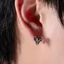 Baphomet Goat Satanic Inverted Pentagram Stud Earring Seal of Satan Sigil of Lucifer Devil Demon Stainless Steel Earrings
