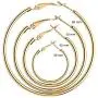 Hoop Earrings For Women,Clip On Stainless Steel Earrings Sets For Teen Girls Huggie Cute Hypoallergenic Sensitive Ears Jewelry （16 Pairs)