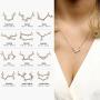 MignonandMignon Gold Crystal Zodiac Necklace Constellation Jewelry Birthday Gift Sorority Sister Gift