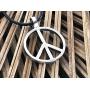 Trilogy Jewelry Pewter Classic Peace Sign Love Hippie Pendant on Leather Necklace
