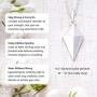 Diamond Spike Sterling Silver Necklace - Inspirational Jewelry Gift for Women Birthday Dainty Simple Minimalist