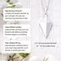 Diamond Spike Sterling Silver Necklace - Inspirational Jewelry Gift for Women Birthday Dainty Simple Minimalist