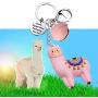 FOTAP Llama Gift Never Forget How Llamazing You are Keychain Be Llamazing Cute Alpaca for Women Alpaca Gifts Animal Lover Gift