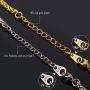 U7 Men Stainless Steel/18K Gold Plated Chain Cool King of The Sky Hawk Eagle Pendant Necklace
