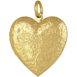 Lifetime Jewelry Antique Heart Locket Necklace That Holds Pictures 24k Gold Plated