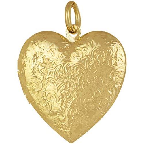 Lifetime Jewelry Antique Heart Locket Necklace That Holds Pictures 24k Gold Plated