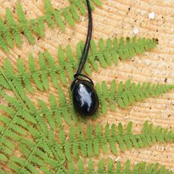 Karelian Heritage Shungite Pendant for Chakra Balancing, Root Chakra Healing, Spiritual Necklace