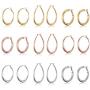 9 Pairs Chunky Gold Hoop Earrings for Women Fashion Pack-14k Gold Hoop Earrings for Girls- Rose Gold Earrings for Women-Statement Earrings Aesthetic Earrings Set for Women-Silver Earrings for Women