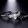 MABELLA Black Wedding Engagement Ring Set Stainless Steel Marquise Cubic Zirconia Gifts for Women MABELLA Black Wedding Engagement Ring Set Stainless Steel Marquise Cubic Zirconia Gifts for Women