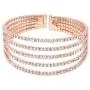 Rosemarie Collections Womens 5 Strand Rhinestone Statement Bracelet Rosemarie Collections Womens 5 Strand Rhinestone Statement Bracelet