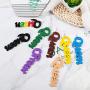 8 Pairs Afrocentric African Wood Earrings African Wooden Dangle Text Earrings Natural Ethnic Earrings