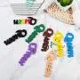 8 Pairs Afrocentric African Wood Earrings African Wooden Dangle Text Earrings Natural Ethnic Earrings
