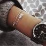 Suyi Womens Bangle Bracelet Set Open Adjustable Cuff Bracelet Wire Stackable Wrap Jewelry