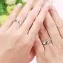 Uloveido Couples Titanium Stainless Steel Wedding Engagement Band Rings Engraved Real Love Y552 Uloveido Couples Titanium Stainless Steel Wedding Engagement Band Rings Engraved Real Love Y552