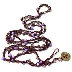ISHVAKU Bohemian wrap Around Bracelet for Women and Girls in Purple Color