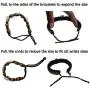NOVARENA 1-24 Pcs Adjustable Length African Bracelets and Necklaces for Men Women Beaded Bracelets Multi Layer Ethnic Tribal Traditional