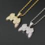 Moca Jewelry Iced Out Game Console Pendant 18K Gold Plated Bling CZ Simulated Diamond Hip Hop Necklace for Men Women