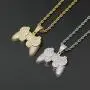 Moca Jewelry Iced Out Game Console Pendant 18K Gold Plated Bling CZ Simulated Diamond Hip Hop Necklace for Men Women