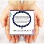 SOLINFOR 40th Birthday Gifts for Women - Lapis Lazuli Beads Bracelet - 40 Years Old Jewelry Gift Idea for Her