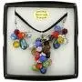 GlassOfVenice Venetian Charms Murano Necklace and Earrings Set - Multicolor GlassOfVenice Venetian Charms Murano Necklace and Earrings Set - Multicolor