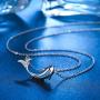 TANGPOET Dolphin Necklace Gifts for Women S925 Sterling Silver Sea Ocean Animal Pendant Jewelry for Teens Girls Daughter