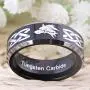 FREE Custom Engraving Three Colors(Silver/Blue/Black) The Legend of Zelda Ring- Wolf Link Ring Tungsten Carbide Wedding Bands Ring FREE Custom Engraving Three Colors(Silver/Blue/Black) The Legend of Zelda Ring- Wolf Link Ring Tungsten Carbide Wedding Bands Ring