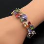 Classic Multi Gemstones Silver Sets, Amethyst Garnet Morganite Peridot