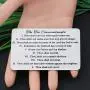 CYTING The Ten Commandments Engraved Wallet Card Christian Wallet Insert Bible Verse Religious Jewelry Inspirational Gift for Family Friends