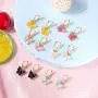 Biokia Butterfly Earrings Colorful Acrylic Butterfly Drop Earrings Womens Earrings Fashion Jewelry Gifts For Women Girls 6-12 Pairs