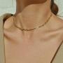 Turandoss Gold Necklaces for Women - 14K Gold Plated Lock Evil Eye Medallion Vintage Coin Necklace Bee Sun Moon Shell Gold Chain Necklace Layered Paperclip Chain Necklaces for Women Jewelry Gifts