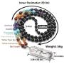 Jovivi Natural 7 Chakras Healing Crystals Necklace Wire Wrapped Clear Quartz Tree of Life Pendant Healing Pointed Reiki Energy Balancing